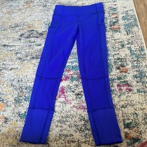 ivivva purple leggings,, pockets on sides